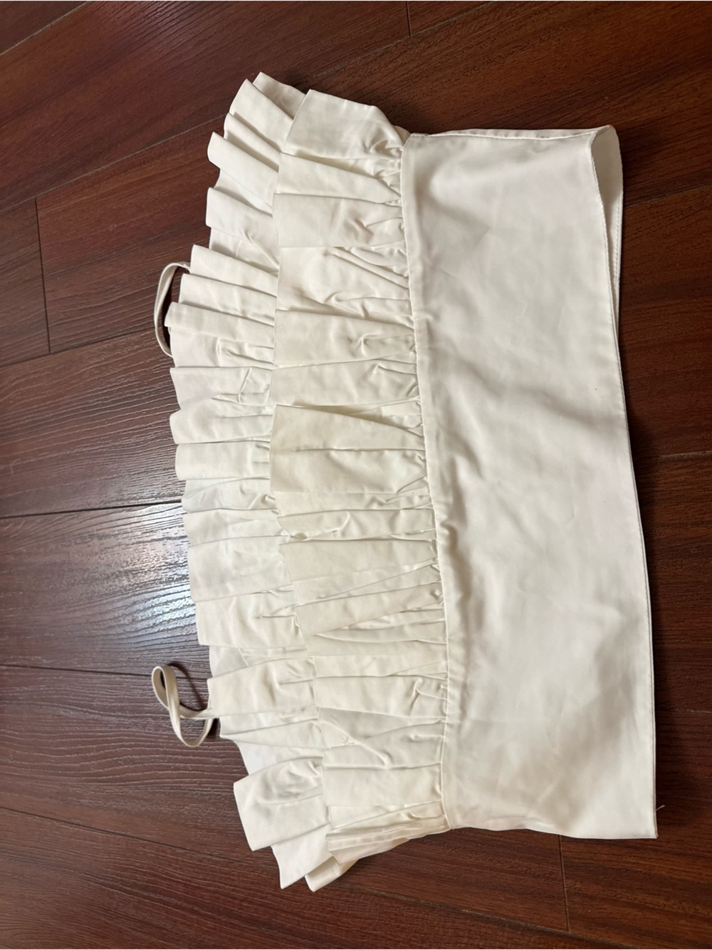 Cream Ruffled Bandeau Top - Picture 5 of 6